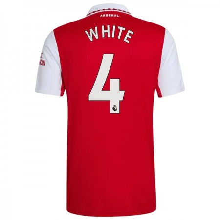 Virallinen pelipaita Arsenal White 4 Koti 2022-23 Lyhythihainen - Miesten